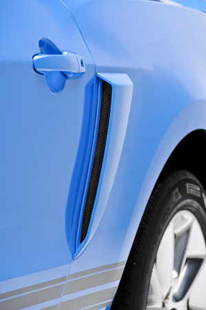 2010-2012 Ford Mustang 3D Carbon Quarter Panel Side Scoops